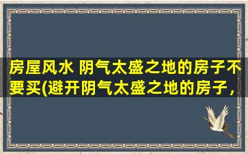 房屋风水 阴气太盛之地的房子不要买(避开阴气太盛之地的房子，如何选购风水合适的房屋？)